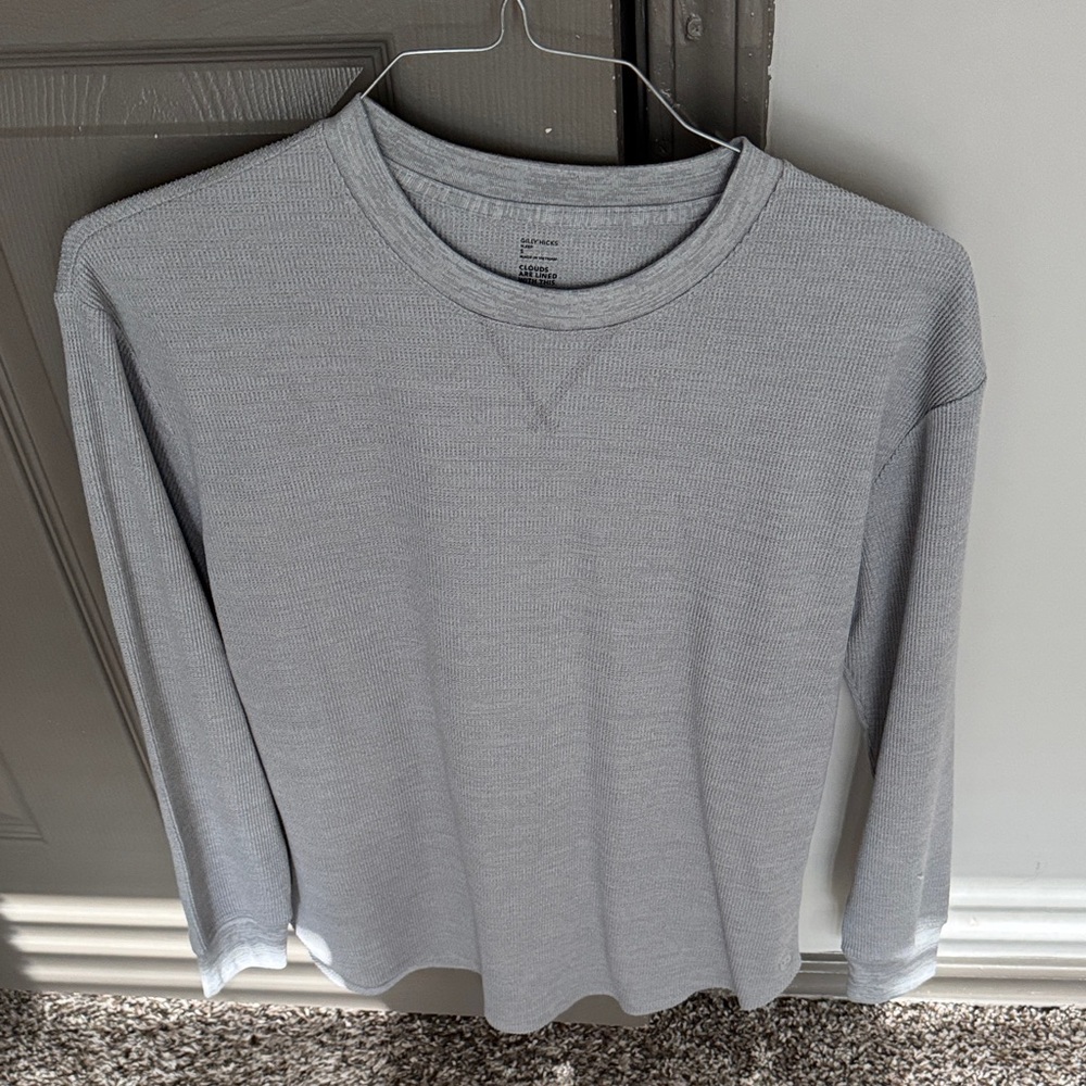 Gilly Hicks Light Gray Thermal Long Sleeve Shirt